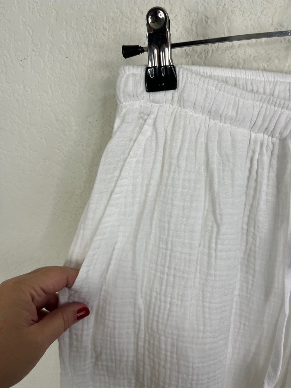 Aritzia Little Moon AirPlush Cotton Sail Pant Gauze Wide Leg Drawstring Pants - Picture 4 of 8